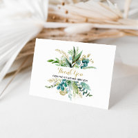 Gold & Green Eucalyptus Brautparty Vielen Dank