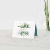 Gold & Green Eucalyptus Brautparty Vielen Dank Dankeskarte (Vorderseite)