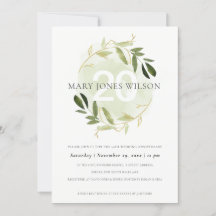 GOLD GREEN FAUNA WREATH JEDES JAHR JAHRESKARTE