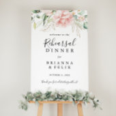 Gold Green Folies Probe Dinner Willkommenszeichen Poster