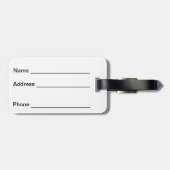 GOLD & GREEN KISST MIR, ICH BIN IRISH LIPS KLEEBLÄ GEPÄCKANHÄNGER (Rückseite horizontal)