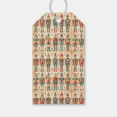 Gold & Green Nutcracker Collage Geschenkanhänger (Vorderseite)