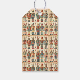 Gold & Green Nutcracker Collage Geschenkanhänger