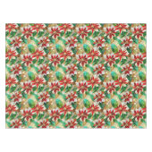 Gold Green Red White Poinsettia Tischdecke (Vorderseite (Horizontal))