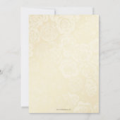 Gold Green Sparkle Dress Sweet 16 Geburtstag Einladung (Rückseite)