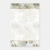 Gold Green Tropical Blätter Post-it Klebezettel (Vorderseite)