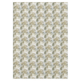 Gold Green Tropical Blätter Sage Tischdecke