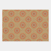 Gold Green und Orange Circle Mandala Geschenkpapier Set (Vorderseite 2)