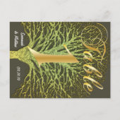 Gold Green Wirbel Tree Tischnummer 1 (Rückseite)