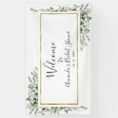 Gold Greenery Brautparty Begrüßungszeichen Banner (Vertikal)