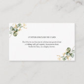 Gold Greenery Custom Enclosure Card Begleitkarte (Vorderseite)