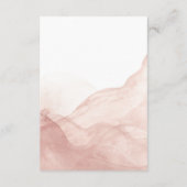 Gold Greenery Wedding Reception Insert Card (Rückseite)