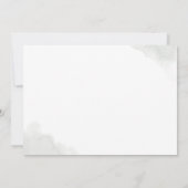 Gold Greenery Wedding Vielen Dank Foto Dankeskarte (Rückseite)