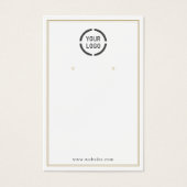 Gold grenzt das benutzerdefinierte Logo an (Vorderseite)