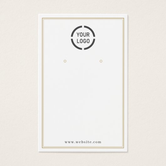 Gold grenzt das benutzerdefinierte Logo an (Vorderseite)