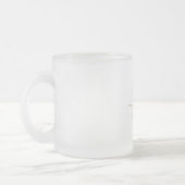 Gold & Grey Monogramm Swash-Schrift Mattglastasse (Links)