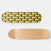 Gold Grill Black Skateboard (Horizontal)