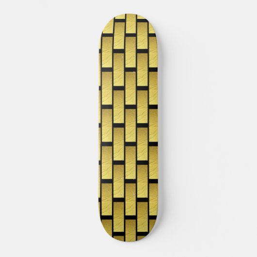 Gold Grill Black Skateboard (Vorderseite)