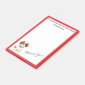 Gold Grooming Pet Personalized Elegant Collection Post-it Klebezettel (angewinkelt)