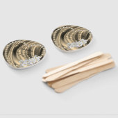 Gold, Grün, Elfenbein, Blau, Seide und Perlen Fächer (Non-assembled)