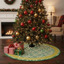 Gold Grün Karo Weihnachten