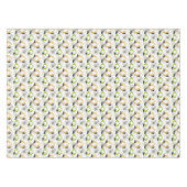 Gold, Grün, Schwarz auf weißen Atomwaffen | Retro Tischdecke (Vorderseite (Horizontal))