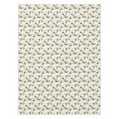 Gold, Grün, Schwarz auf weißen Atomwaffen | Retro Tischdecke (Vorderseite)