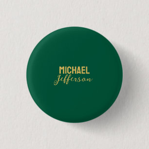 Gold grüne Farbe elegante moderne minimalistische Button