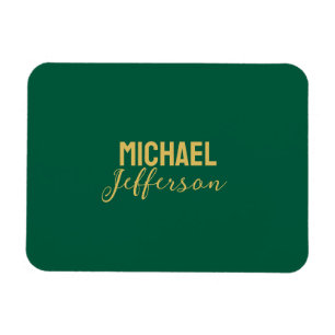 Gold grüne Farbe elegante moderne minimalistische Magnet