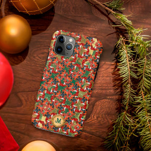Gold Grüner Boxer Süßer Hund Weihnachten Case-Mate iPhone Hülle