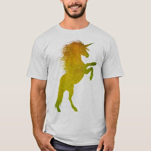 Gold Grunge Unicorn T-Shirt (Vorderseite)