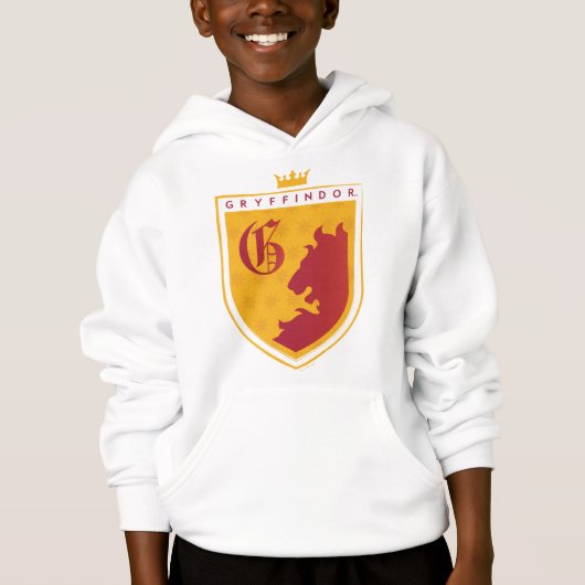 Gold GRYFFINDOR™ Crowned Wappen Hoodie (Vorderseite)