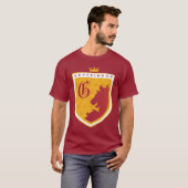 Gold GRYFFINDOR™ Crowned Wappen T-Shirt (Vorne ganz)
