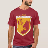 Gold GRYFFINDOR™ Crowned Wappen T-Shirt (Vorderseite)