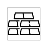 Gold Gummistempel (Prägung)