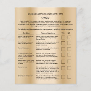 Gold-Haftpflichtabfindungssalon für Eyelash Flyer