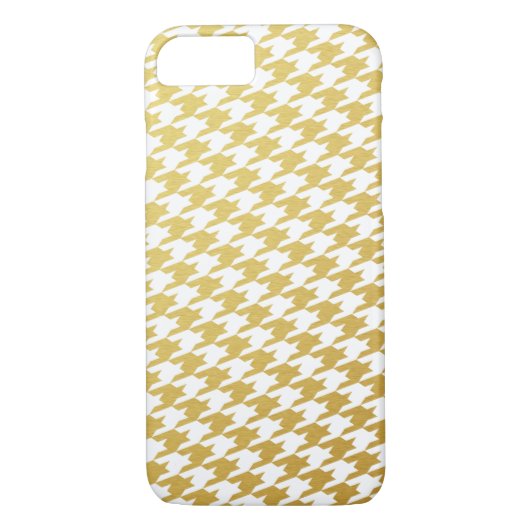 Gold Hahnentrittmuster Pattern iPhone 7 Fall Case-Mate iPhone Hülle (Rückseite)