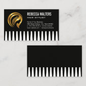 Gold-Hair-Logo | Womens Beauty Visitenkarte (Vorne/Hinten)