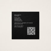 Gold Hair Stylist Business Card Schwarz und Brushe (Rückseite)