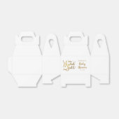 Gold Halo Heaven Sent Baby Dusche Geschenkschachtel (Ungefaltet)