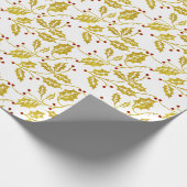 Gold hält Ihre Hintergrundfarbe fest Geschenkpapier (Ecke)