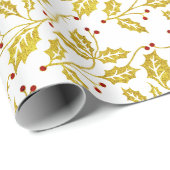 Gold hält Ihre Hintergrundfarbe fest Geschenkpapier (Rolleneckpunkt)