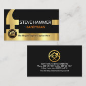 Gold Hammer Your Name Handle Visitenkarte (Vorne/Hinten)