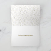 Gold Hand schreiben Werden Sie meine Brautjungfrau Einladung (Innenseite)