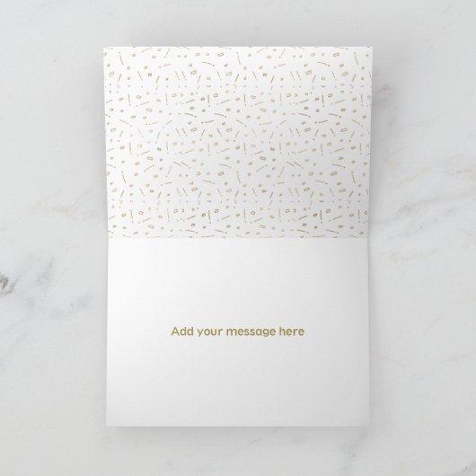 Gold Hand schreiben Werden Sie meine Brautjungfrau Einladung (Innenseite)