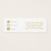 Gold Handmade by, Social Media Insert Card (Rückseite)