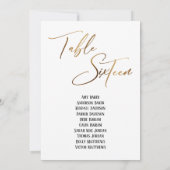 Gold Handschriftentisch Sechzehn Sitzplakette (Rückseite)