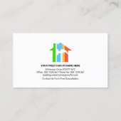 Gold Handyman Tools Dachreparaturen Visitenkarte (Rückseite)