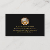 Gold Handyman Tools Home Repairs Visitenkarte (Rückseite)