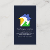 Gold Handyman Zuhause Roof Windows Visitenkarte (Rückseite)